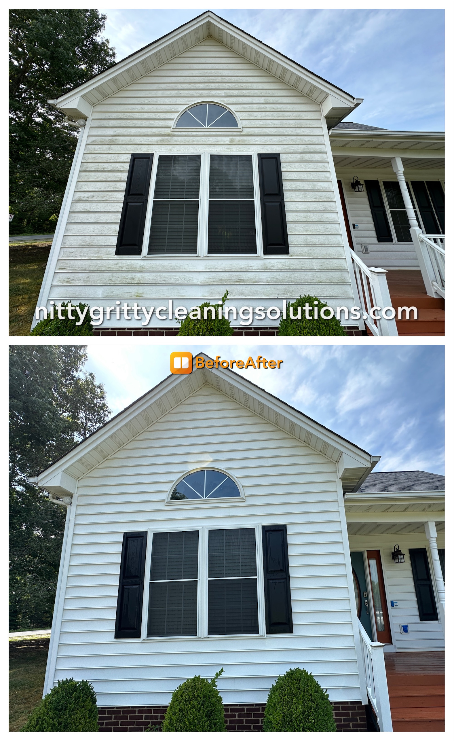 Turning grime into shine - power washing in Fredericksburg, VA.